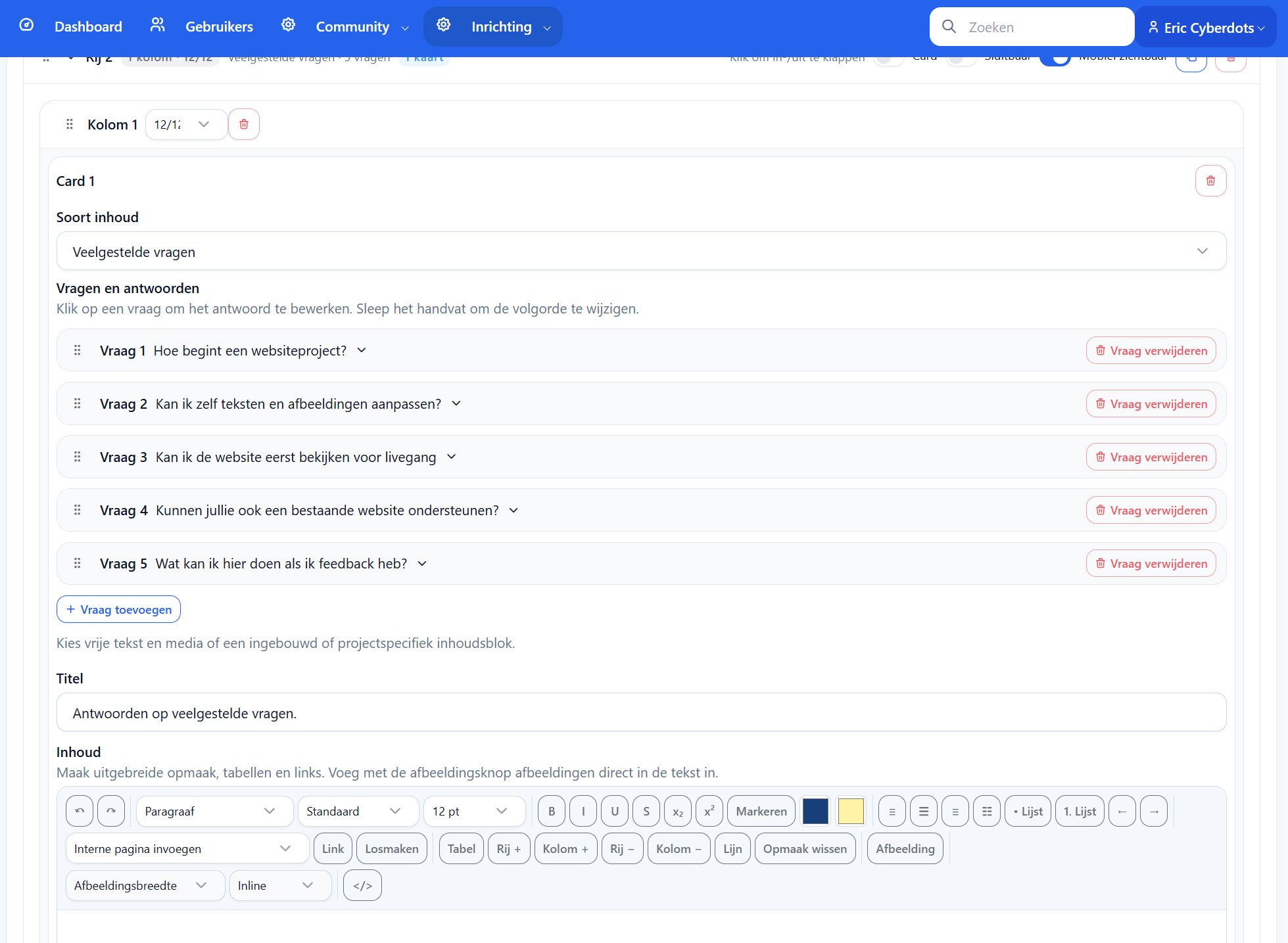 cms faqpagina