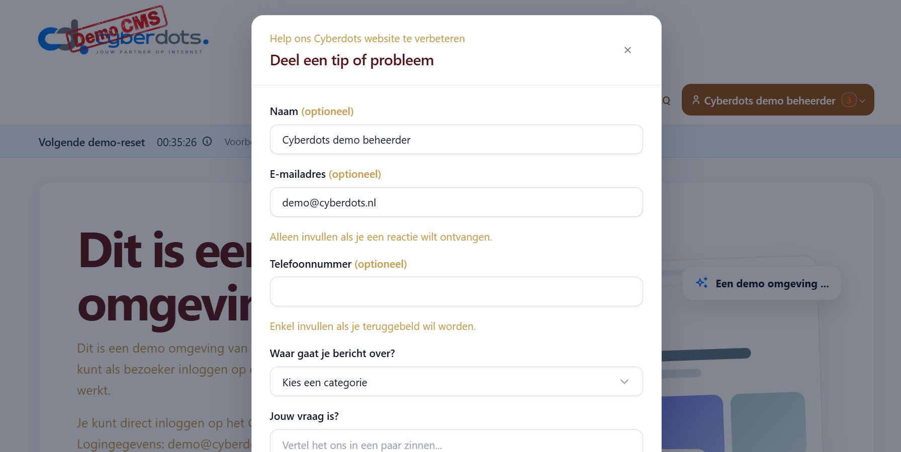 Wat helpt bij je vraag?